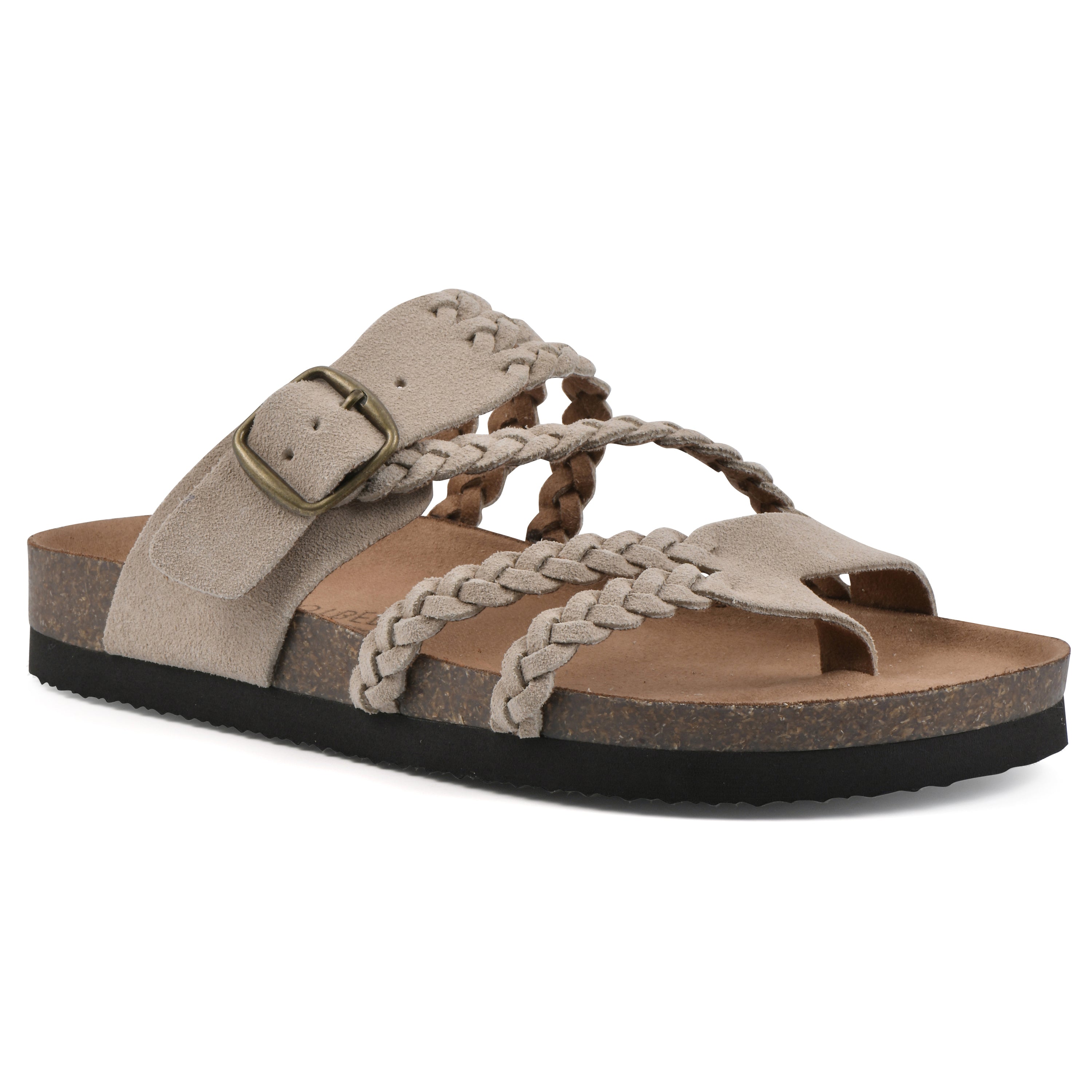 Sandalias Mujer Tiras Trenzadas Hebilla Ajustable Separador de Dedos Plantilla Anatómica Nueve Colores