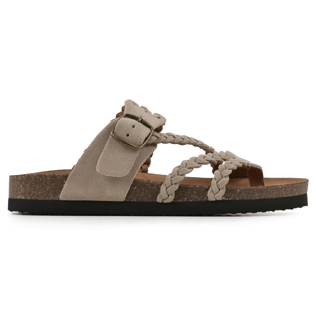 Sandalias Mujer Tiras Trenzadas Hebilla Ajustable Separador de Dedos Plantilla Anatómica Nueve Colores