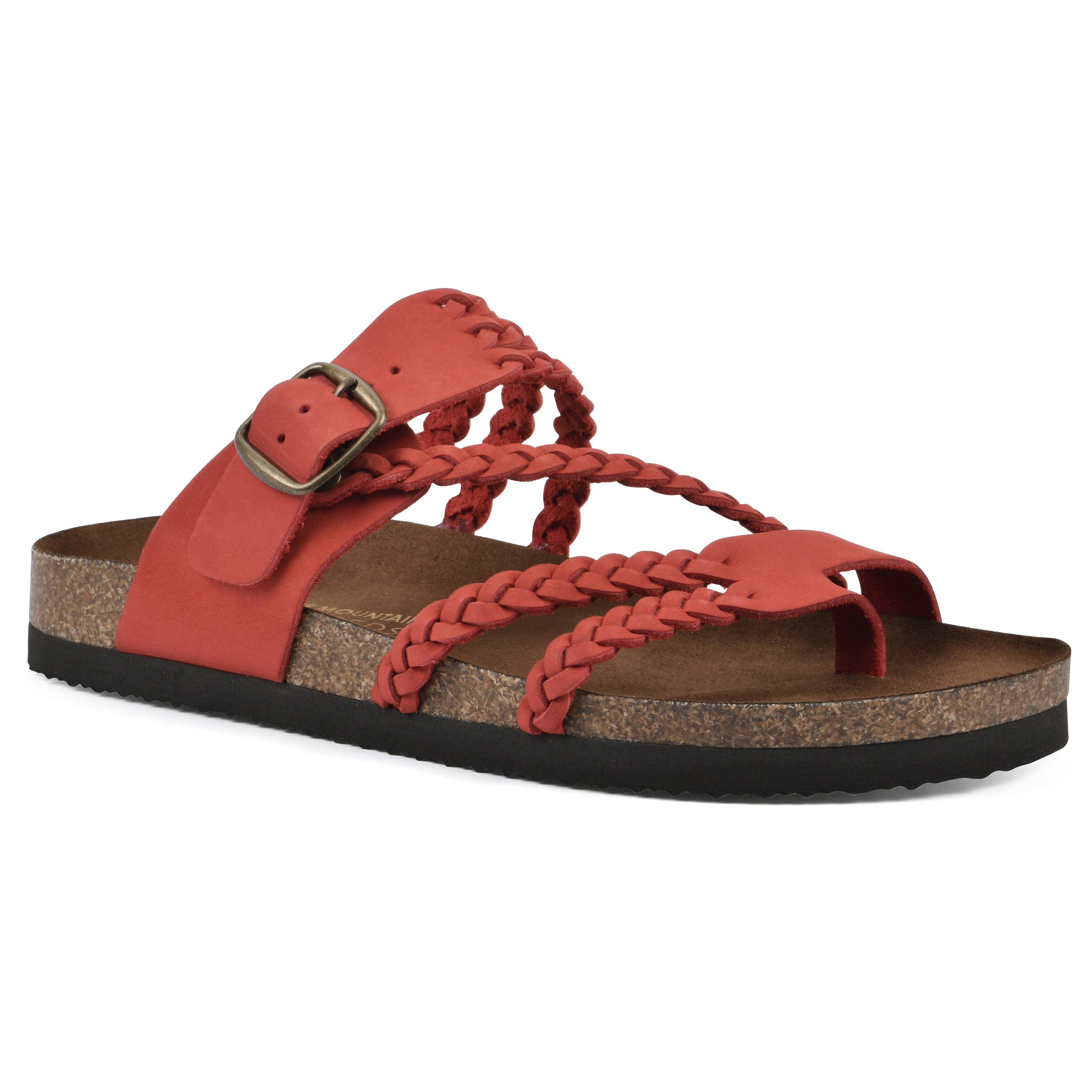 Sandalias Mujer Tiras Trenzadas Hebilla Ajustable Separador de Dedos Plantilla Anatómica Nueve Colores