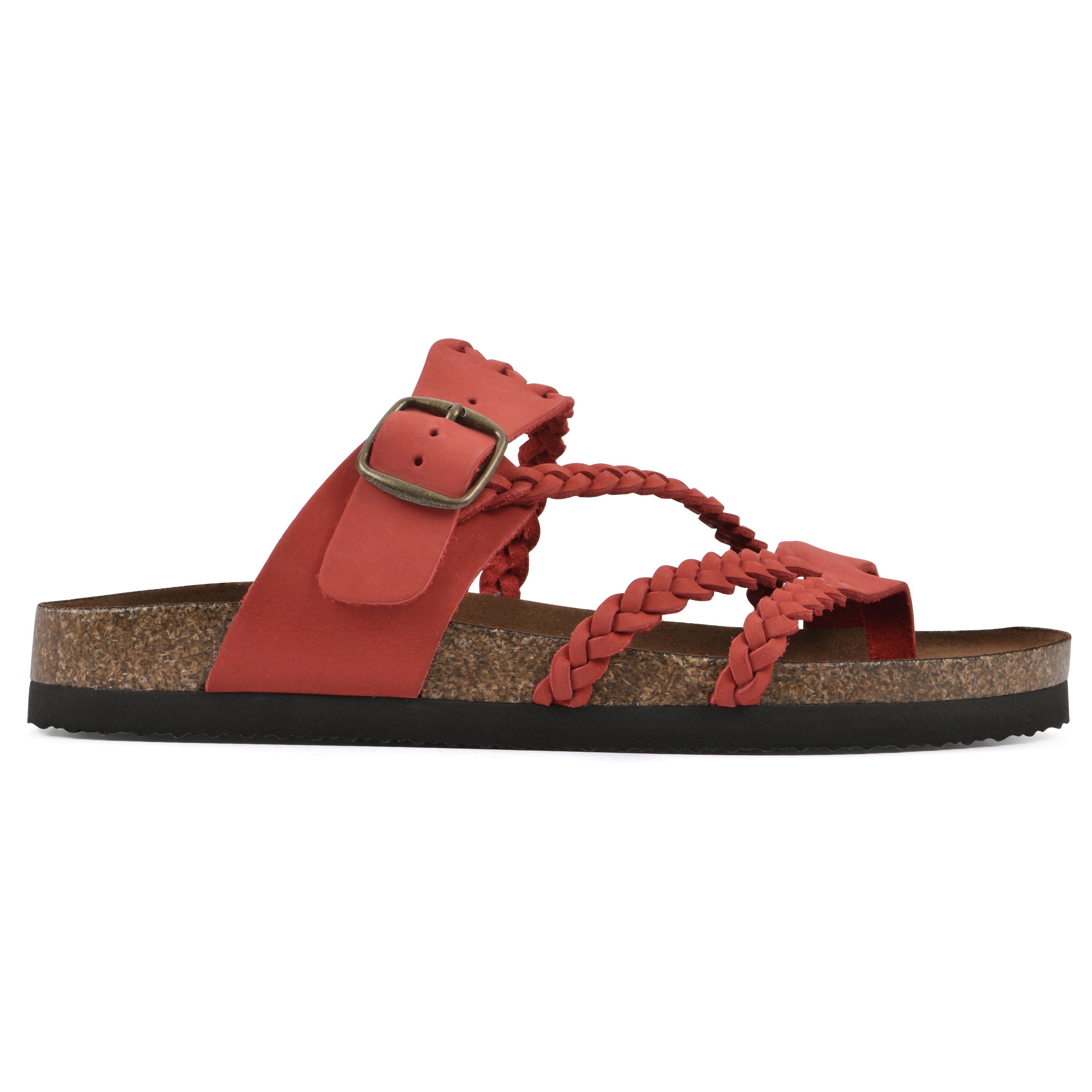 Sandalias Mujer Tiras Trenzadas Hebilla Ajustable Separador de Dedos Plantilla Anatómica Nueve Colores