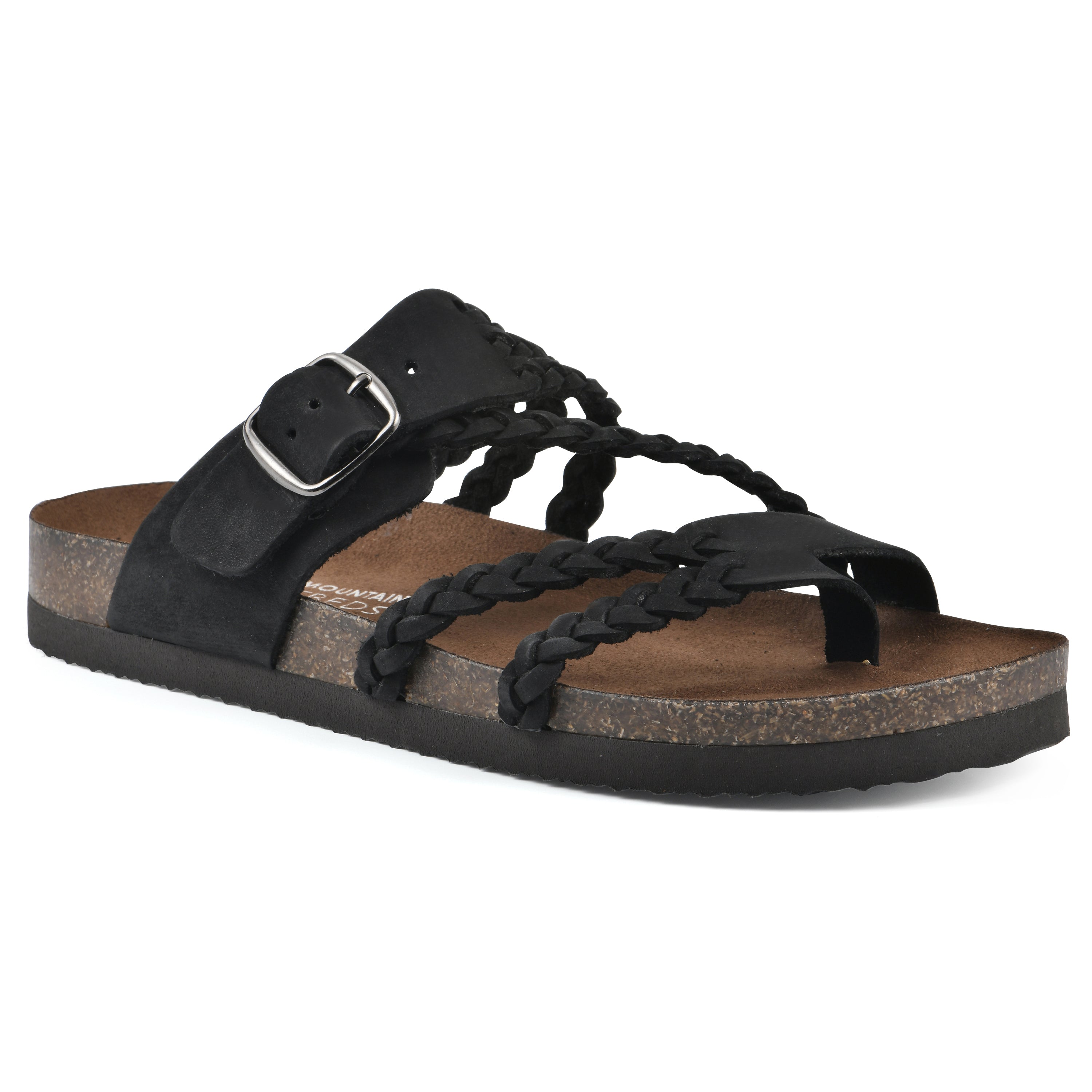 Sandalias Mujer Tiras Trenzadas Hebilla Ajustable Separador de Dedos Plantilla Anatómica Nueve Colores