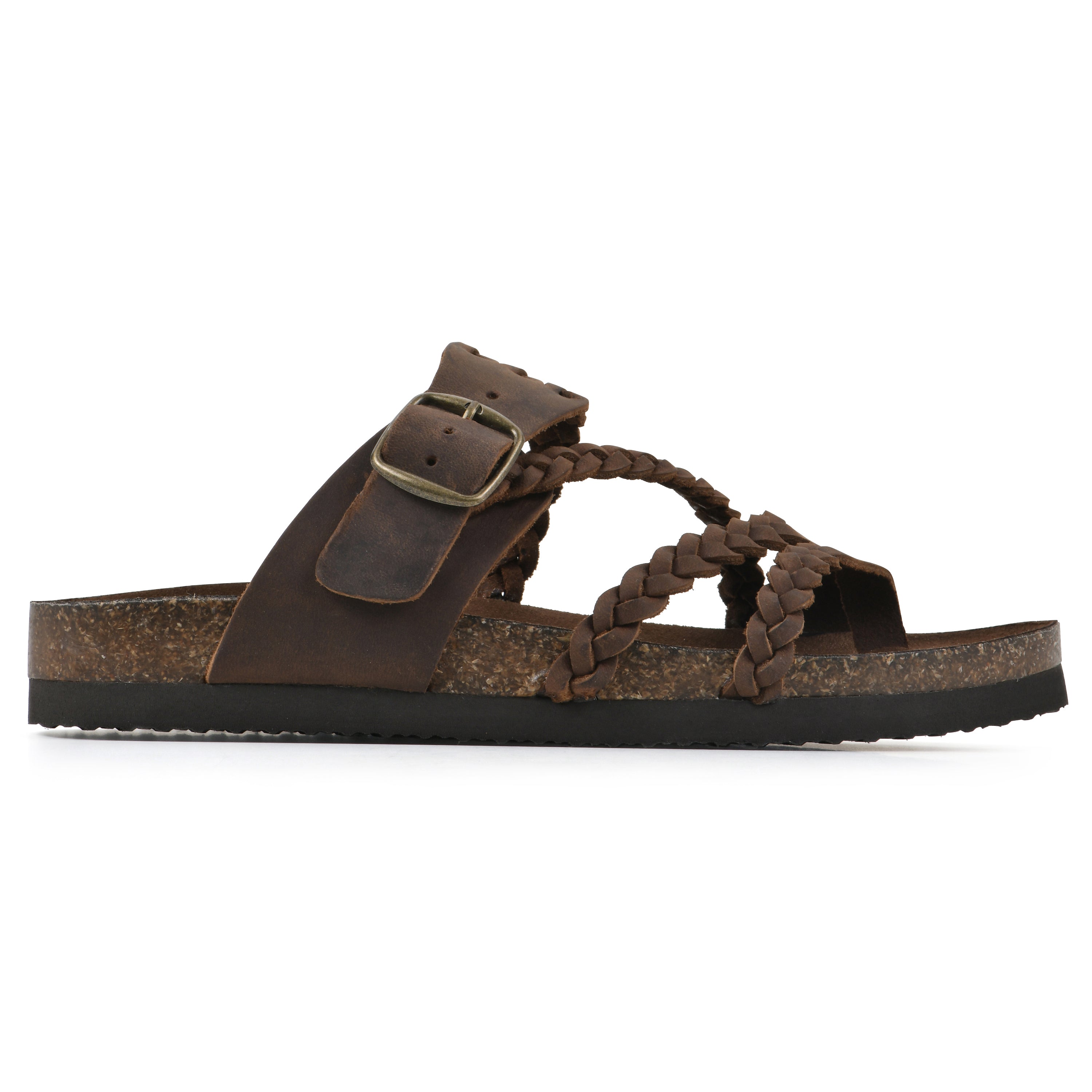 Sandalias Mujer Tiras Trenzadas Hebilla Ajustable Separador de Dedos Plantilla Anatómica Nueve Colores