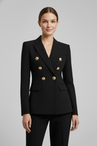 double-breasted blazer for women
