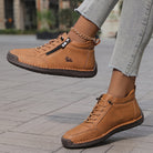 Side-zip ankle sneakers for women