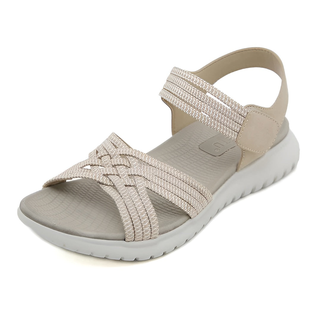 Sandalias Mujer Correas Ajustables Plantilla Ergonómica Livianas Paseo Viaje Uso Diario Tres Colores