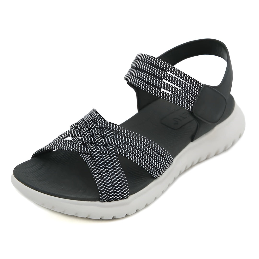Sandalias Mujer Correas Ajustables Plantilla Ergonómica Livianas Paseo Viaje Uso Diario Tres Colores