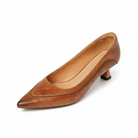 Pointed toe kitten heel pumps for women