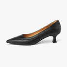 Pointed toe kitten heel pumps for women