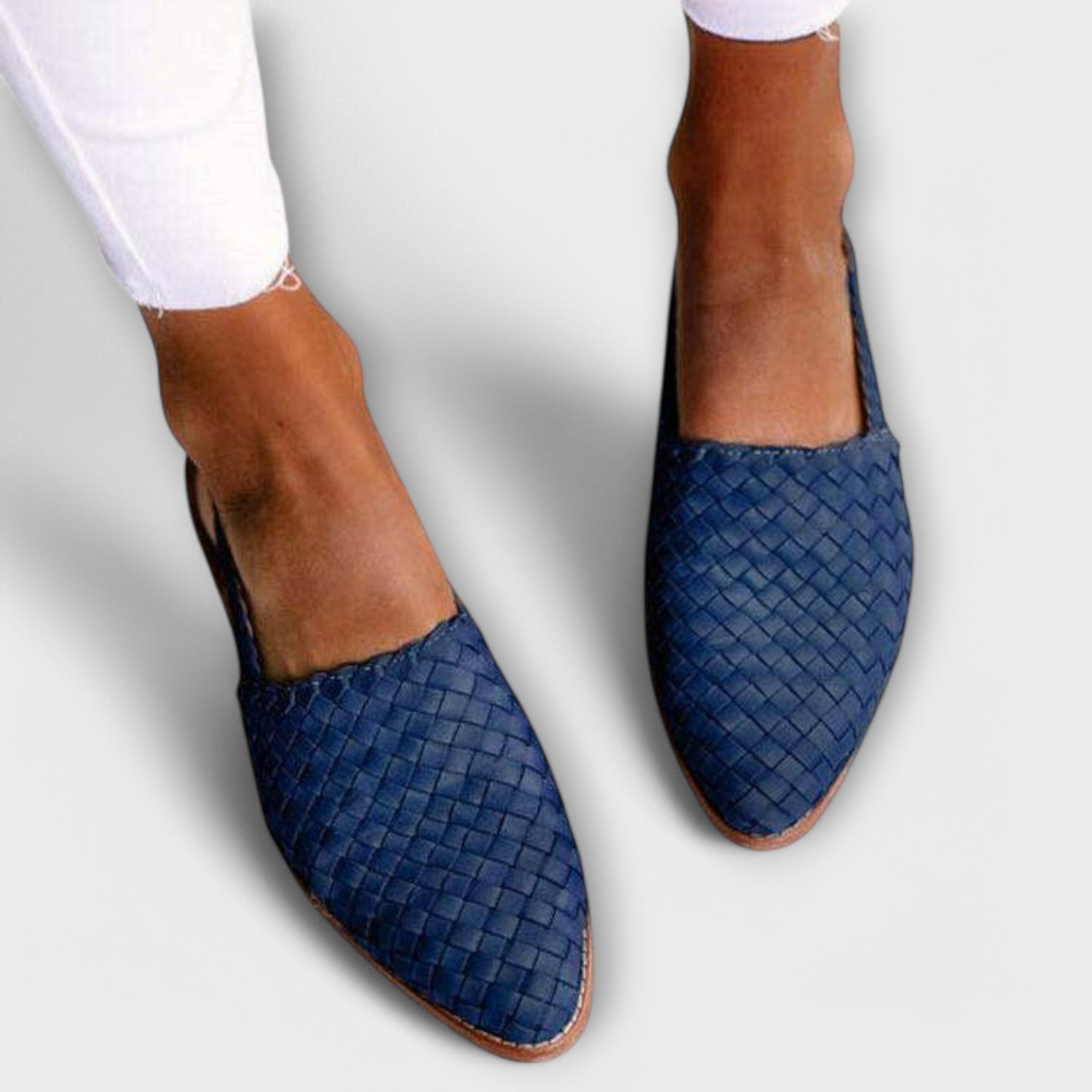 Mocasines trenzados detalle correa