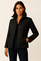 Diamond quilted jacket for women