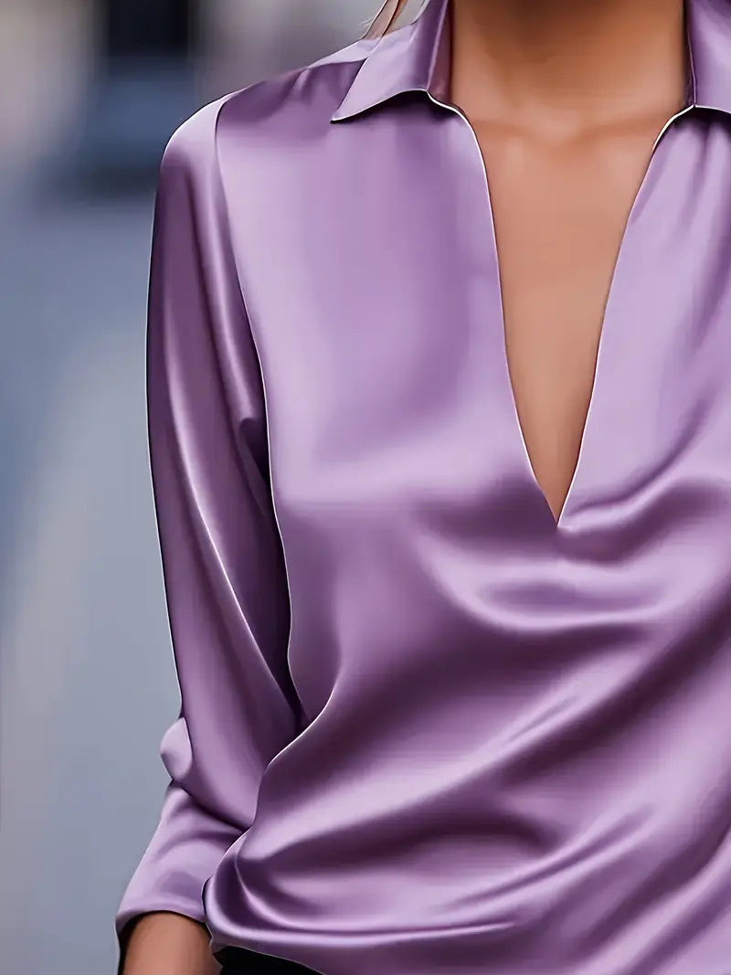 Nadene - Blusa Premium Con Cuello En V