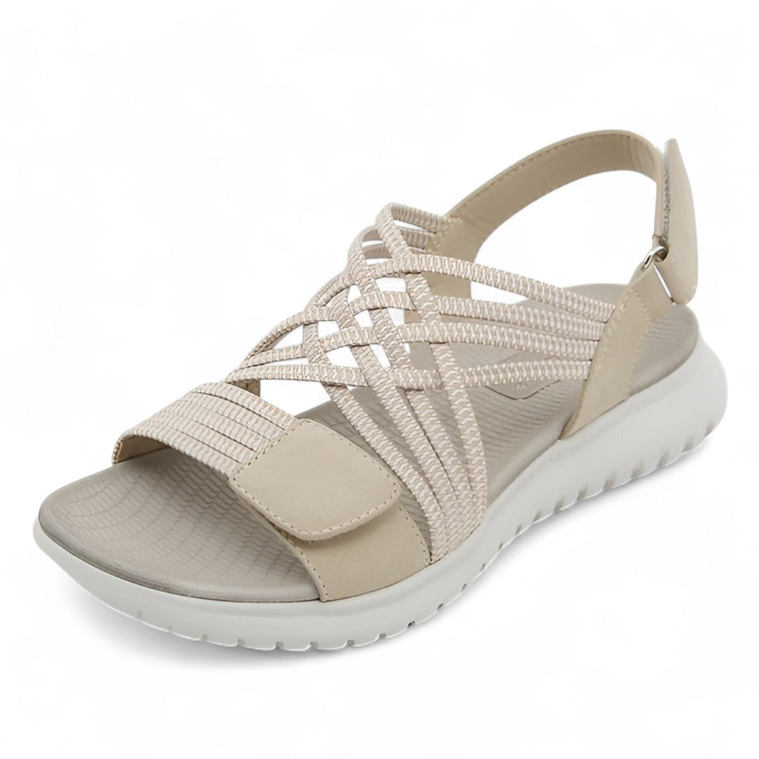 Sandalias Mujer Correas Ajustables Suela Blanda Plantilla Ergonómica Calce Estable Cuatro Colores
