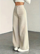 Wide leg corduroy lounge trousers for women