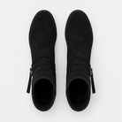 Suede-look Chelsea platform wedge boots for women
