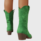 Wide calf western cowboy boots for women