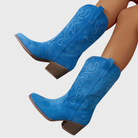 Wide calf western cowboy boots for women