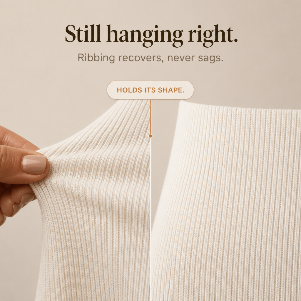 Cowl neck ribbed sweater dress for women
