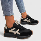Retro platform sneakers for women