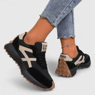 Retro platform sneakers for women