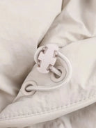 Hooded relaxed cropped puffer jacket for women