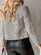 Cropped blazer in grey for women
