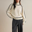 Oversized turtleneck sweater for women