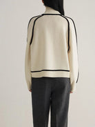 Oversized turtleneck sweater for women
