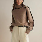 Oversized turtleneck sweater for women