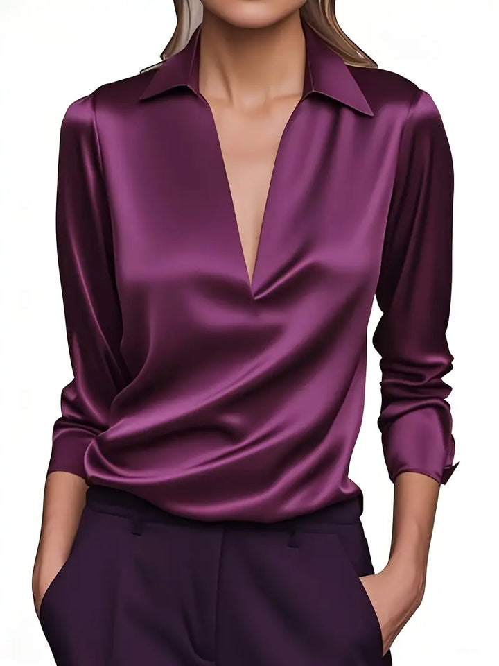 Nadene - Blusa Premium Con Cuello En V