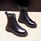 Waterproof fur-lined lace-up winter boots for women
