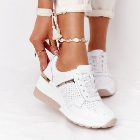 Zapatillas cierre práctico vista lateral