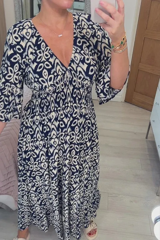 Vestido Largo estilo lino Chiara