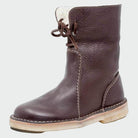 Tie-front lined ankle boots for women