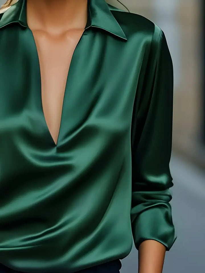 Nadene - Blusa Premium Con Cuello En V