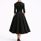 Notch collar Christmas party dress for women