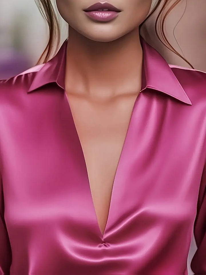 Nadene - Blusa Premium Con Cuello En V