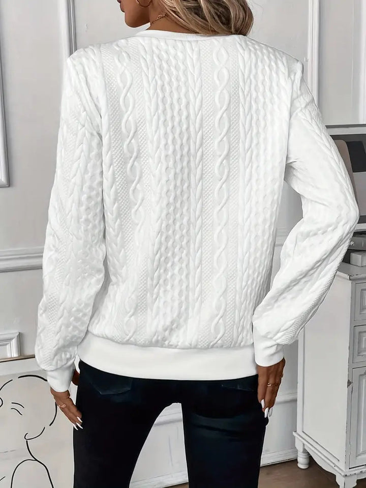 Sweater elegante con cierre Melanie