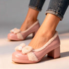 sherpa lined pumps for women