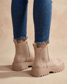 Lug sole Chelsea boots for women