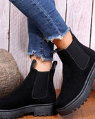 Lug sole Chelsea boots for women