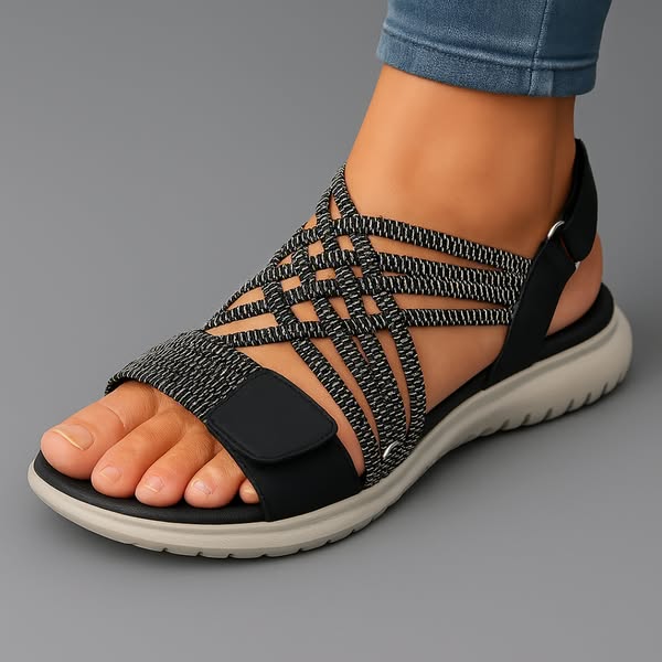 Sandalias Mujer Correas Ajustables Suela Blanda Plantilla Ergonómica Calce Estable Cuatro Colores