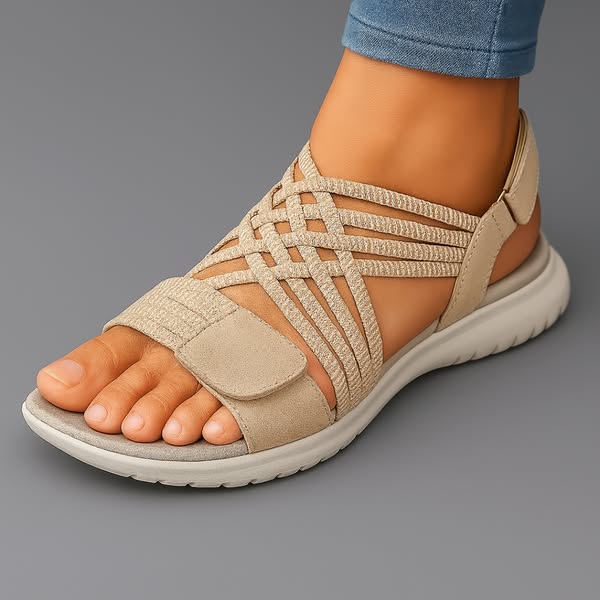 Sandalias Mujer Correas Ajustables Suela Blanda Plantilla Ergonómica Calce Estable Cuatro Colores