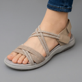 Sandalias Mujer Correas Ajustables Plantilla Ergonómica Suela Blanda Amortiguadora Caminar Casual