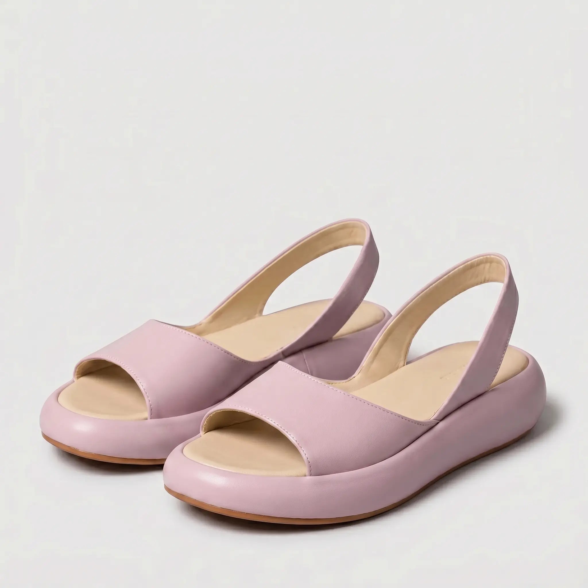 Sandalias Mujer Correa Trasera Ajustable Suela Antideslizante Plantilla Acolchada Transpirables Cinco Colores
