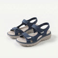 Sandalias Mujer Cierre Velcro Ajustable Punta Ancha Suela Antideslizante Livianas Caminar Cinco Colores