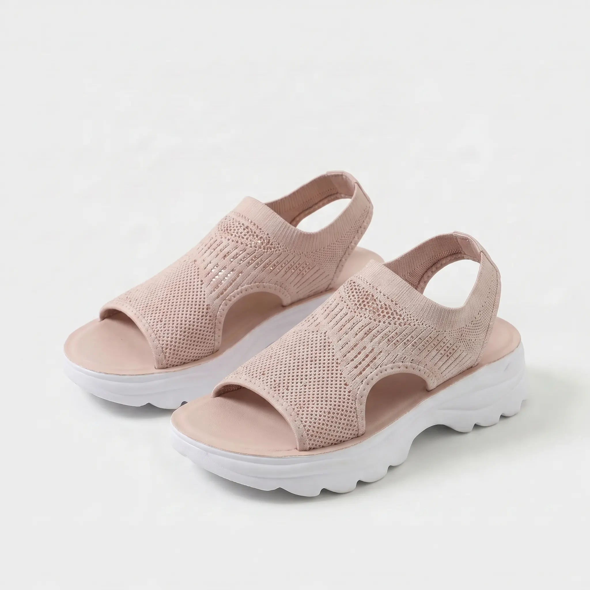 Sandalias Mujer Malla Transpirable Correa Ajustable Suela Antideslizante Plantilla Acolchada Seis Colores