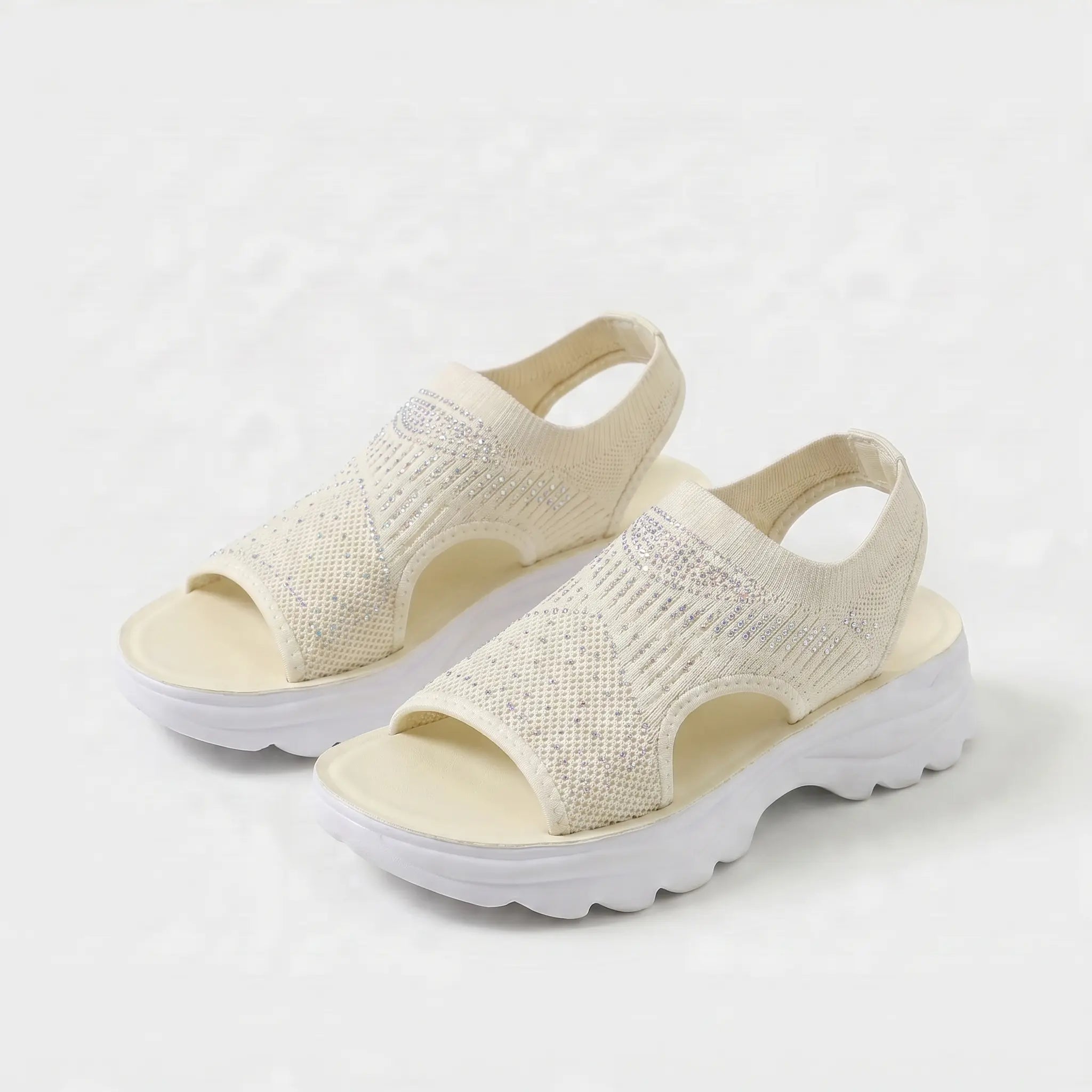 Sandalias Mujer Malla Transpirable Correa Ajustable Suela Antideslizante Plantilla Acolchada Seis Colores