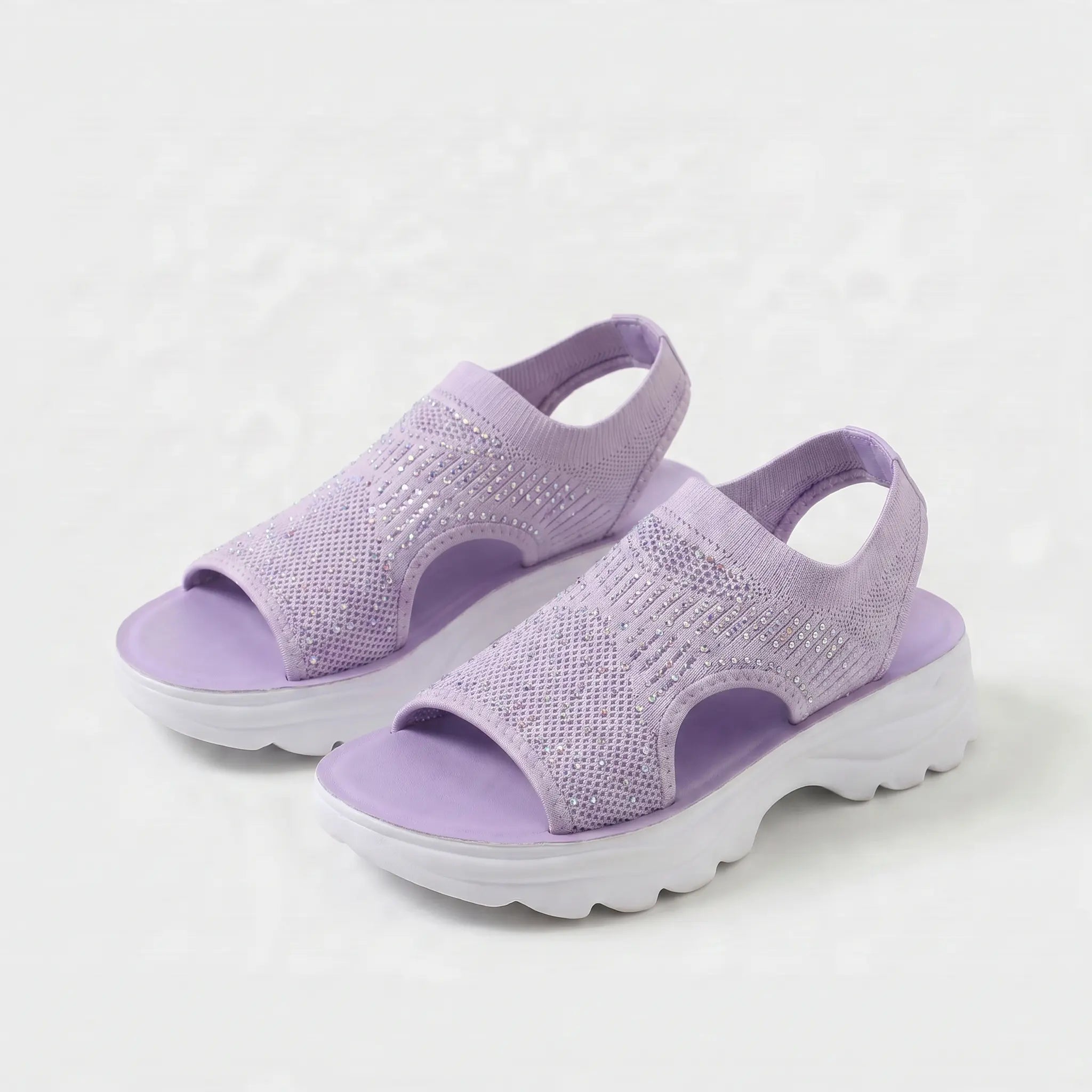 Sandalias Mujer Malla Transpirable Correa Ajustable Suela Antideslizante Plantilla Acolchada Seis Colores