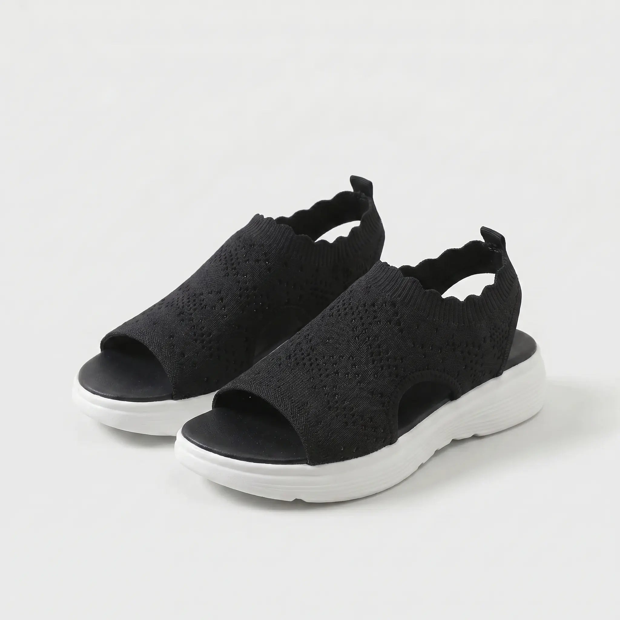 Sandalias Mujer Plataforma Malla Transpirable Suela Antideslizante Plantilla Acolchada Cuatro Colores