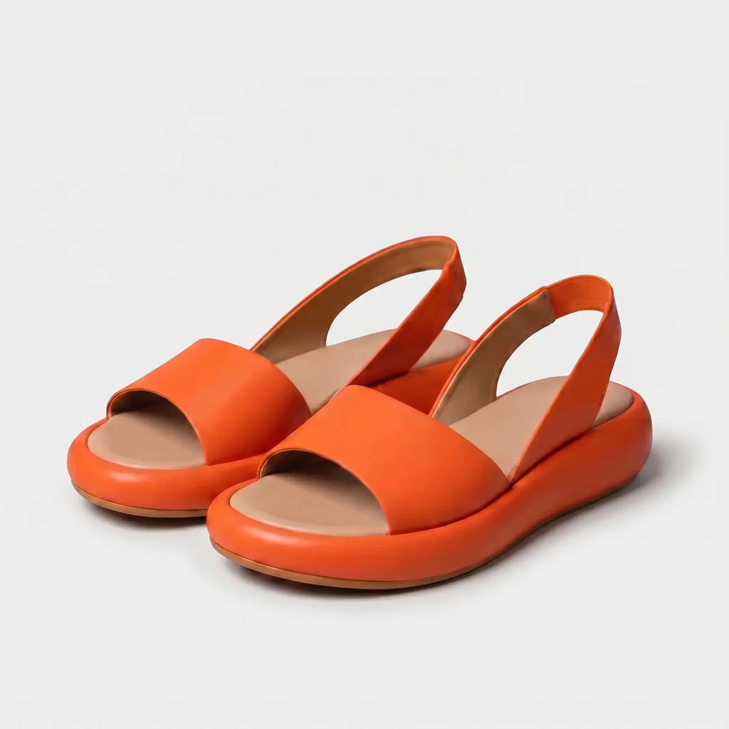 Sandalias Mujer Correa Trasera Ajustable Suela Antideslizante Plantilla Acolchada Transpirables Cinco Colores